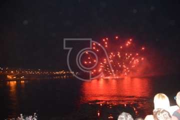 Espectáculo pirotécnico de Melenara (Foto Francisco Javier Santana y TA)